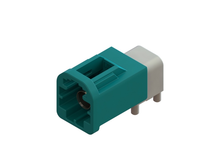 MiniFakra Type A 1孔90°板端连接器
