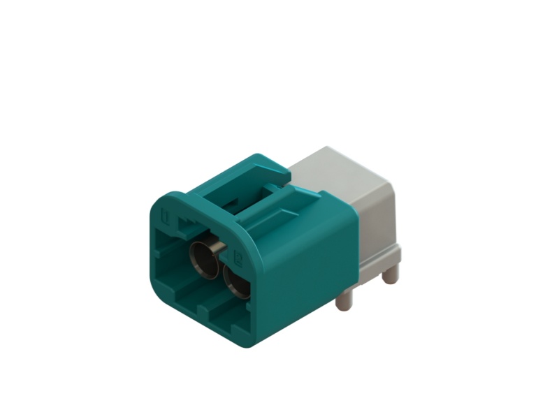 MiniFakra Type A 2孔90°板端连接器