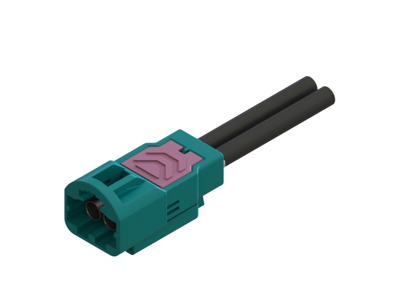 MiniFakra Type A 2孔180°线端连接器