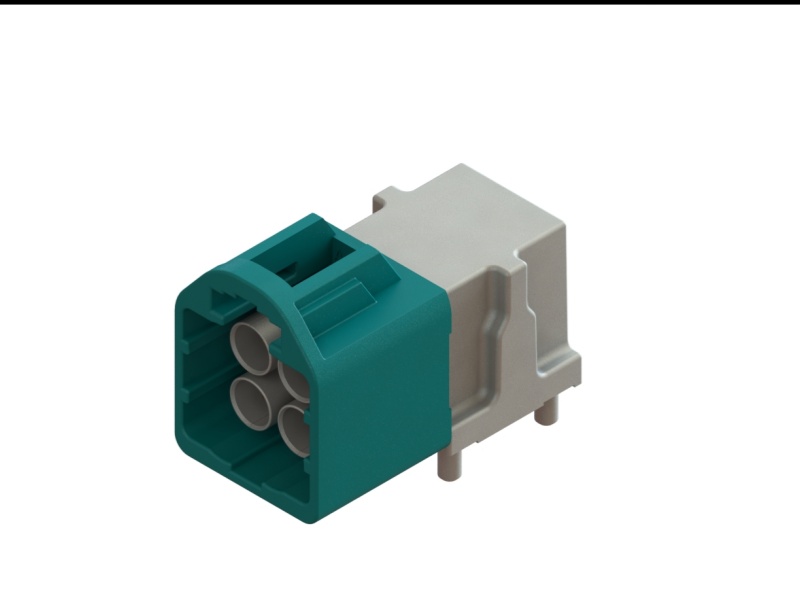 MiniFakra Type A 4孔90°板端连接器