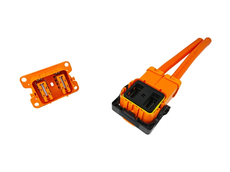 HVEC2P25 90°片式高压连接器