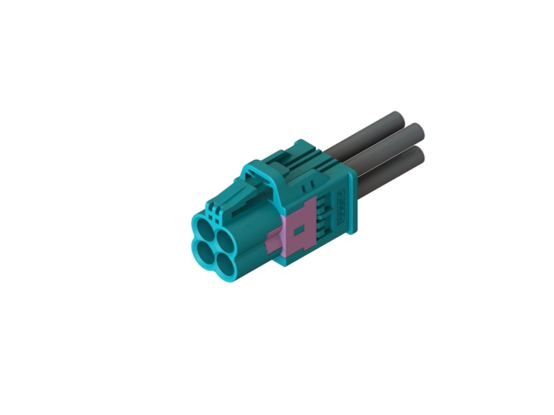 MiniFakra Type A 4孔180°线端连接器