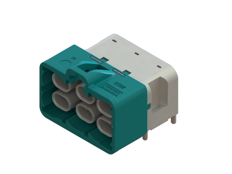 AHSE 6孔90°板端公端连接器